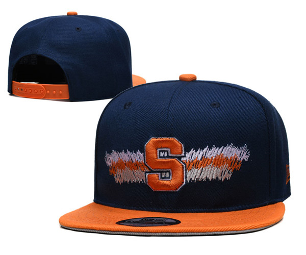 Syracuse Orange Stitched Snapback Hats 002